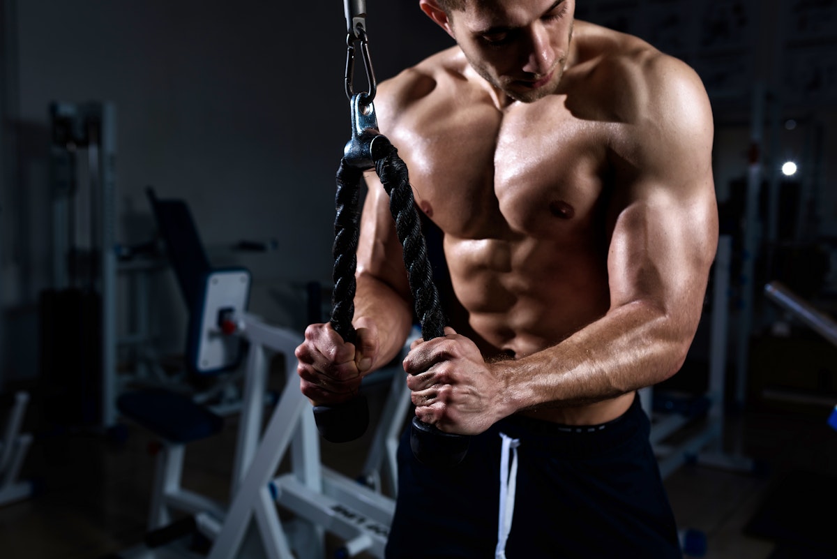 Dual Rope Pushdowns Get Started: Triceps Rope Pushdown - Gym.com